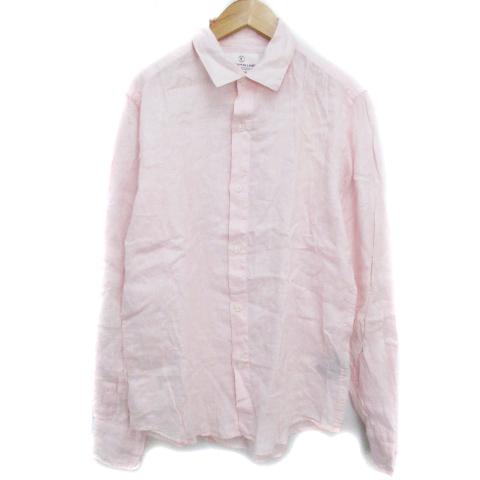 中古 ナノユニバース Nano Universe リネンシャツ カジュアルシャツ 長袖 透け感 無地 L ピンク Ff6 メンズ ベクトル 古着 171 ブランド古着販売のベクトル 通販 Yahoo ショッピング