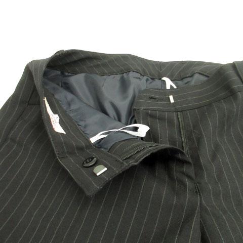 Aries ストライプ 黒 スラックス M Aries ストライプ 黒 スラックス M ストライプストレート