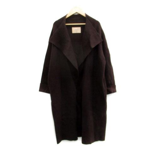 マーリエパーエフデ Maglie par ef-de 20AW ビッグカラーニットコート 