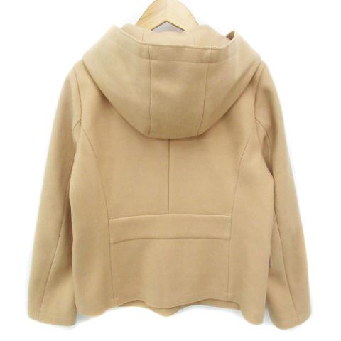 エムドゥ M.deux ノーカラーコート フード付き 2way ショート丈