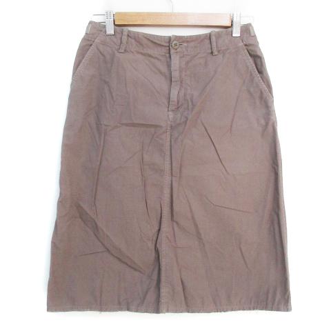 エヌワンハンドレッド n100 台形スカート ミモレ丈 無地 ダメージ加工  