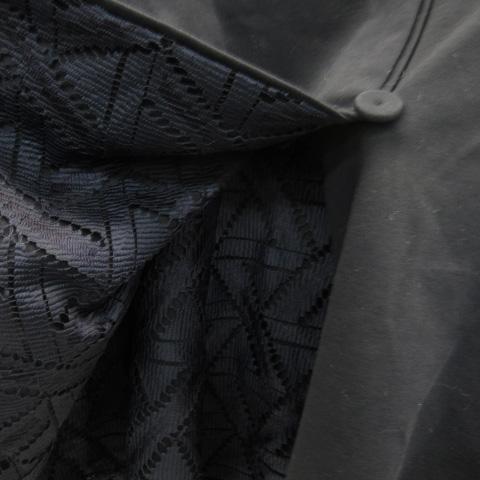 イヴィスト IVISUTO ノーカラージャケット ミドル丈 無地 ダブルボタン  