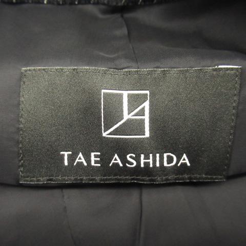 タエ アシダ TAE ASHIDA タイトスカート ミモレ丈 スリット ストライプ 
