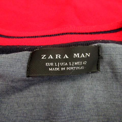 ザラマン ZARA MAN Tシャツ カットソー 半袖 ラウンドネック L レッド 赤 /MS30 メンズ｜vectorpremium｜04