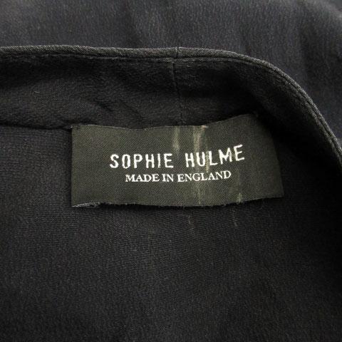 ソフィーヒュルム Sophie Hulme シャツワンピース 五分袖 ひざ丈 