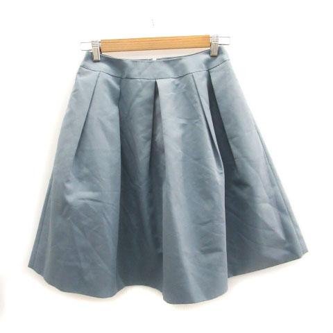 エムプルミエ ブラック M-Premier BLACK フレアスカート ひざ丈 38  