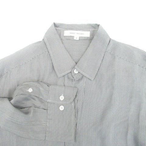 マークジェイコブス MARC JACOBS シャツ 長袖 ハーフボタン ボーダー柄 