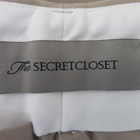 ザシークレットクロゼット The SECRET CLOSET スラックス ストレートパンツ 七分丈 無地 0 ベージュ /YK10 レディース｜vectorpremium｜04