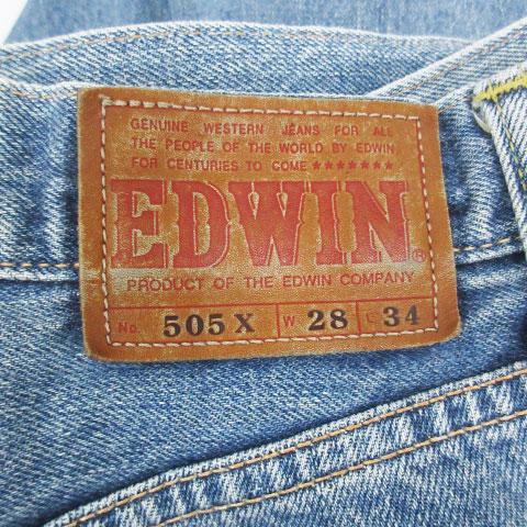 エドウィン EDWIN 505X デニムパンツ ジーンズ ショートパンツ 短パン カットオフ 28 青 ブルー /FF3 ■MO メンズ｜vectorpremium｜06