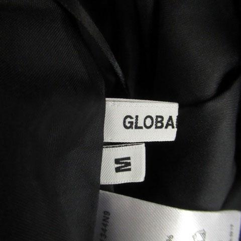 グローバルワーク GLOBAL WORK フレアスカート ロング丈 ストライプ柄 M 青 ブルー 黒 ブラック /HO53 レディース｜vectorpremium｜04