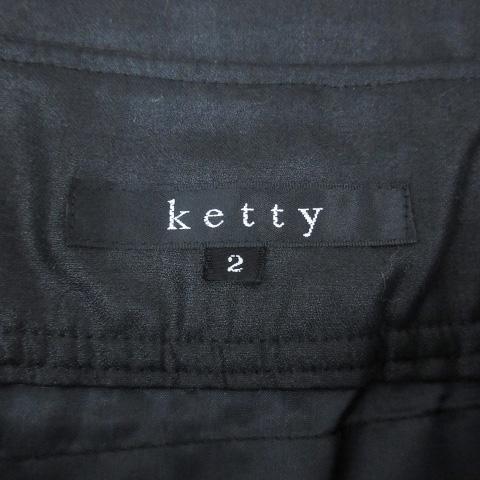 ケティ KETTY タイトスカート ひざ丈 無地 2 黒 ブラック /FF47 ■MO レディース｜vectorpremium｜05