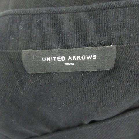 ユナイテッドアローズ UNITED ARROWS ニット カットソー 五分袖 Vネック ブラック 黒 /YM39 レディース｜vectorpremium｜04