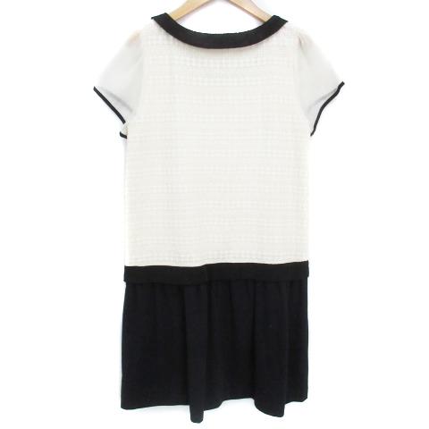 ドーリーガールバイアナスイ シャツワンピース ひざ丈 半袖 ラウンド 