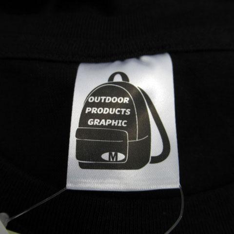 アウトドアプロダクツ OUTDOOR PRODUCTS Tシャツ カットソー 半袖 ラウンドネック ロゴプリント M ブラック 黒 /MS27 メンズ｜vectorpremium｜04