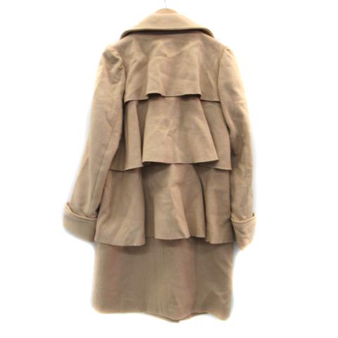 カオン Kaon チェスターコート ロング丈 ダブルボタン ティアード  