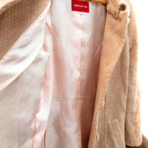 Apuweiser-riche（アプワイザー・リッシェ） ノーカラーコート ステン