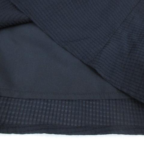 インデックス INDEX フレアワンピース ひざ丈 半袖 ラウンドネック