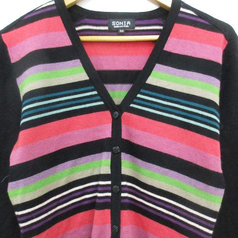 ソニア ソニアリキエル ニットカーディガン ミドル丈 ウール マルチ  