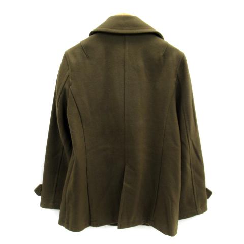 ナイスクラップ NICE CLAUP Pコート ピーコート ショート丈 無地