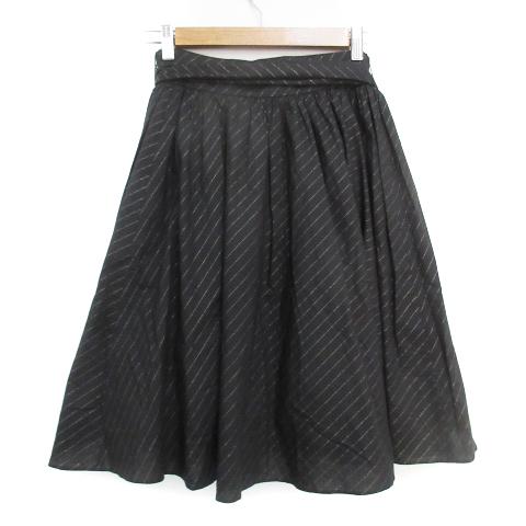 JILL STUART（ジルスチュアート） フレアスカート ミモレ丈 リボン付き  