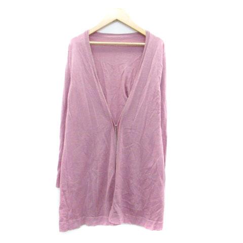 ダナパリ DANAPARIS ニットカーディガン Vネック ロング丈 ビーズ  