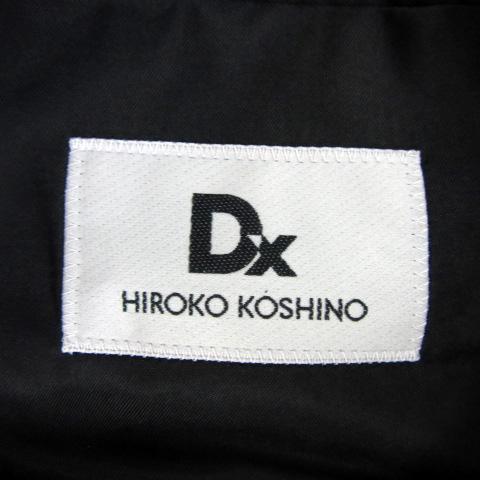 ヒロココシノ HIROKO KOSHINO スーツ テーラードジャケット ミドル丈 ダブルボタン 無地 ウール AB5 黒 ブラック /YS30 メンズ｜vectorpremium｜06