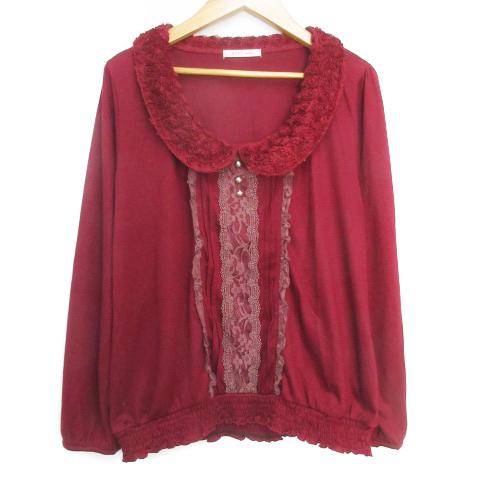 axes femme（アクシーズ ファム） シャツ カットソー 長袖 ラウンド 