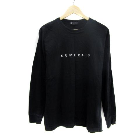 NUMERALS ヌメラルズ Tシャツ カットソー 長袖 ラウンドネック ロゴ