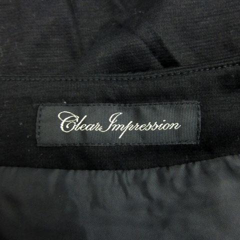 クリアインプレッション CLEAR IMPRESSION フレアスカート ひざ丈 2 ブラック 黒 /MS13 レディース｜vectorpremium｜04