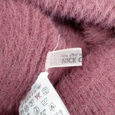 ナイスクラップ NICE CLAUP シャギーニット セーター 長袖 レース