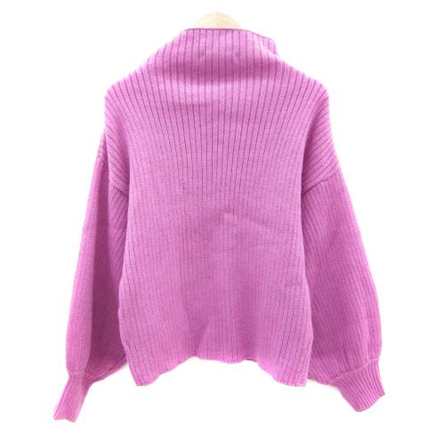 SLY（スライ） ニット セーター 長袖 オフネック F ピンク /YM44