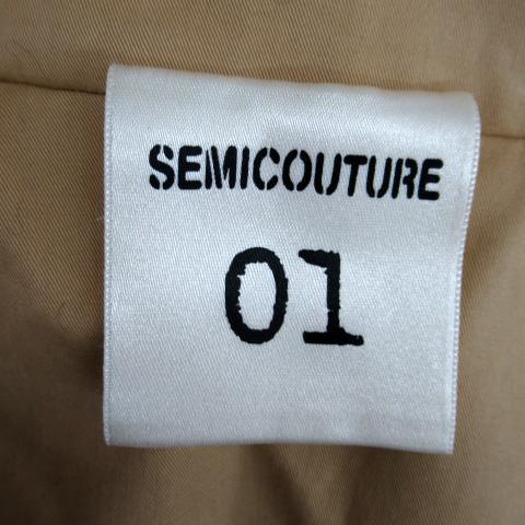 セミクチュール SEMICOUTURE 01 トレンチコート スプリングコート 