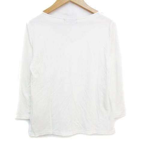リフレクト Reflect Tシャツ カットソー 七分袖 Vネック フリル 透け感 