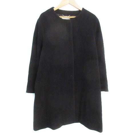 フレイアイディー FRAY I.D ノーカラーコート ロング丈 シングルボタン 