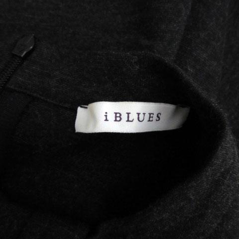 イブルース iBlues ワンピース ノースリーブ ミモレ丈 ラウンドネック 