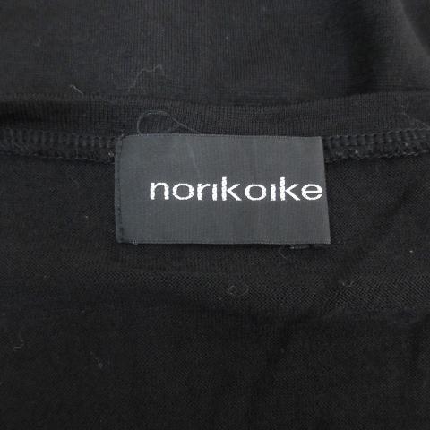 ノリコイケ norikoike ニット カットソー 長袖 Vネック ウール 無地 F 