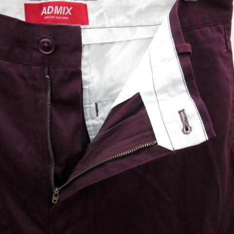 アドミックス ADMIX カラーパンツ ロング丈 無地 大きいサイズ LL 紫 パープル /YS6 メンズ｜vectorpremium｜03