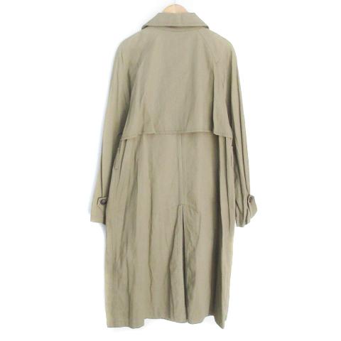 45rpm ドライコットン スプリングコート ロング丈 カーキ ダブルクローゼット w closet トレンチコート スプリングコート ロング