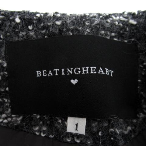 新品ビーティングハートストライプジャケットブルゾン M