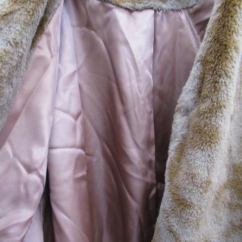 テチチ Te chichi フェイクファーコート ノーカラーコート ショート丈