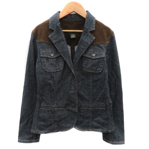 エディーバウアー EDDIE BAUER デニムテーラードジャケット ミドル丈 