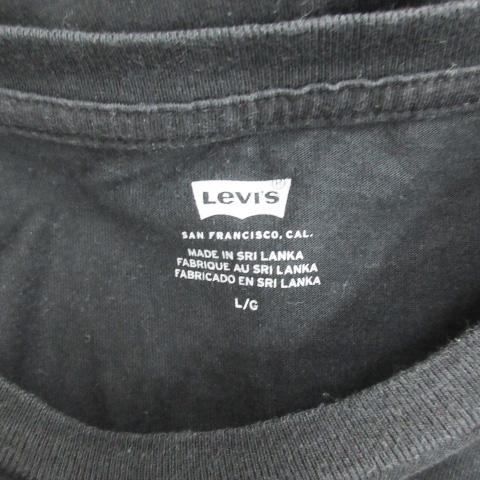 リーバイス Levi's Tシャツ カットソー 半袖 ラウンドネック プリント L ブラック 黒 /YM41 メンズ｜vectorpremium｜04