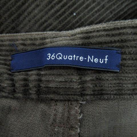 カトルナフ 36Quatre-Neuf コーデュロイパンツ ワイドパンツ カトルナフ 36Quatre-Neuf コーデュロイパンツ ワイドパンツ