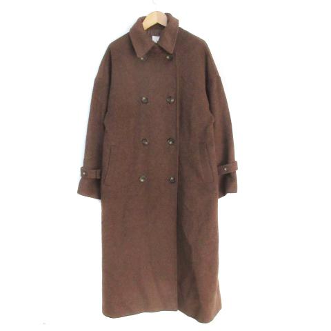 MURUA（ムルーア） ピーコート Pコート ロング丈 ステンカラー ダブル