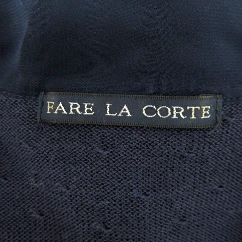 ファーレラコルテ FARE LA CORTE ニット カットソー 長袖 スリット