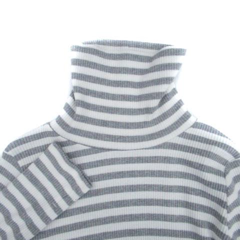 ナイスクラップ NICE CLAUP リブニット カットソー タートルネック 