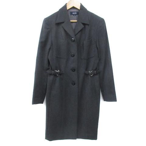 ROPE'（ロペ） ROPE コート ロング丈 オープンカラー シングルボタン