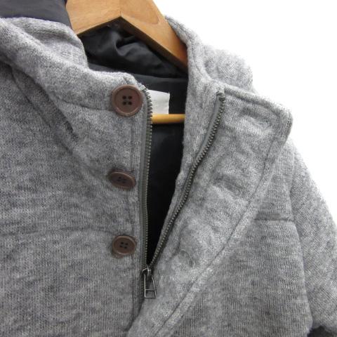 エルエイチピー LHP L.H.P. 中綿ジャケット ミドル丈 フード付き S