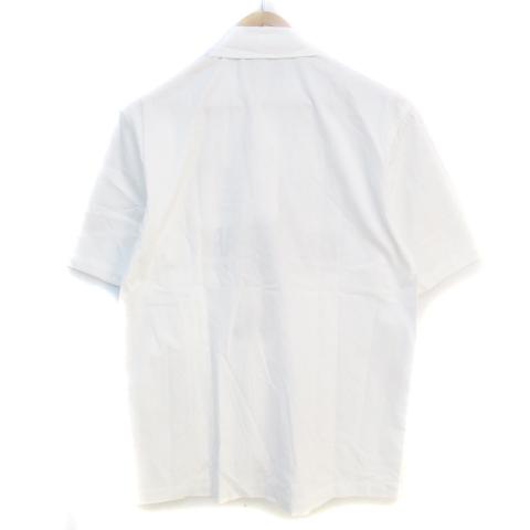 未使用品 ザラ ZARA カジュアルシャツ 半袖 プリント S 白 ホワイト /FF49 メンズ｜vectorpremium｜02
