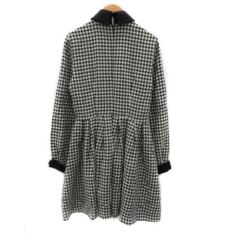 ジーヴィージーヴィー G.V.G.V ワンピース ミニ丈 長袖 千鳥格子柄